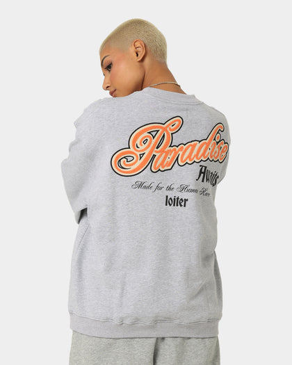 Loiter Paradise Crewneck Grey Marle