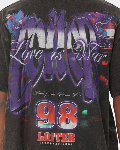 Loiter Interceptor Vintage T-Shirt Vintage Black