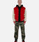 MNML Collared Varsity Jacket Red/White