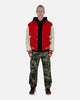 MNML Collared Varsity Jacket Red/White