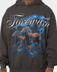 404 Night Rider Vintage Hoodie Charcoal