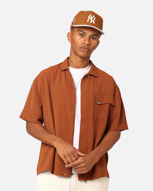 Carre Exceptional Pocket Shirt Brown