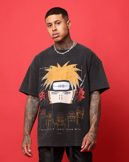 Goat Crew X Naruto Pain Heavyweight Vintage T-Shirt Vintage Black
