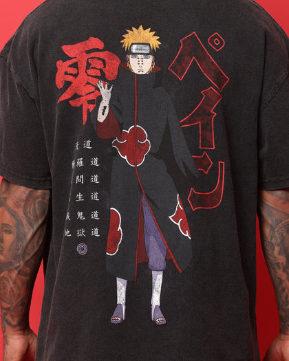 Goat Crew X Naruto Pain Heavyweight Vintage T-Shirt Vintage Black
