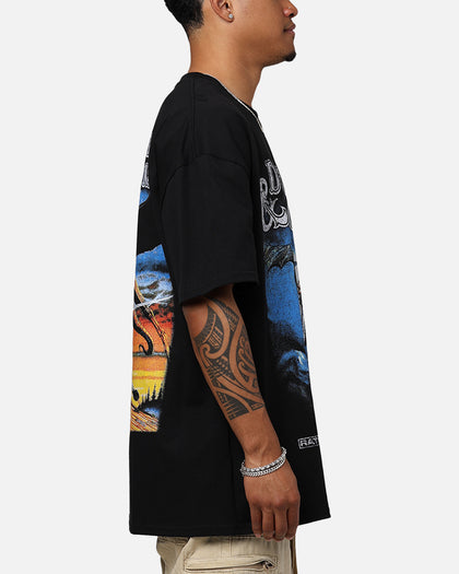 Rats Get Fat X Dungeons And Dragons Wizard Heavyweight Vintage T-Shirt Black