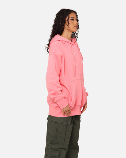 Nike Women's Sportswear Phoenix Fleece Oversized Pullover Hoodie Coral Chalk/Sail