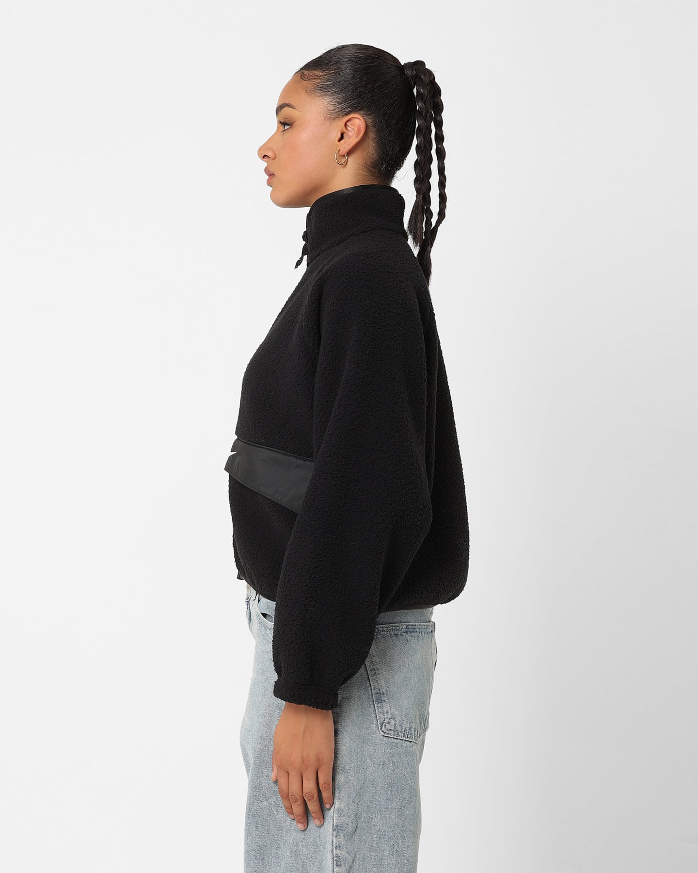 nike sherpa crop jacket
