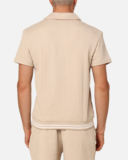 XXIII Danny Knit Polo Shirt Beige