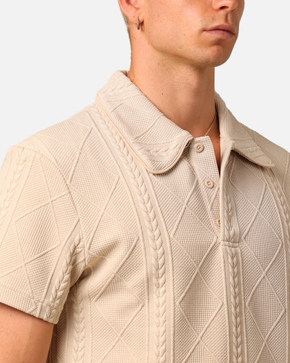 XXIII Danny Knit Polo Shirt Beige