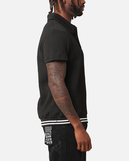 XXIII Danny Knit Polo Shirt Black