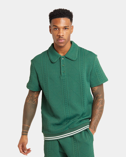 XXIII Danny Knit Polo Shirt Dark Green