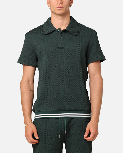 XXIII Danny Knit Polo Shirt Deep Green