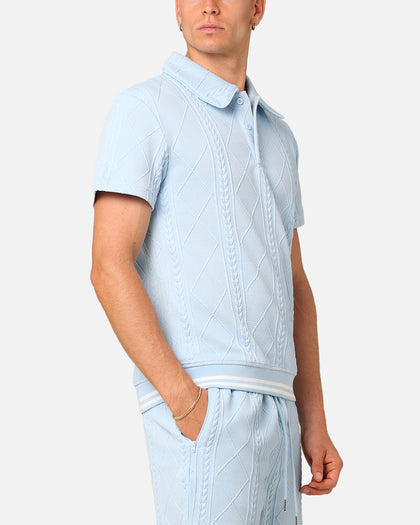 XXIII Danny Knit Polo Shirt Sky Blue