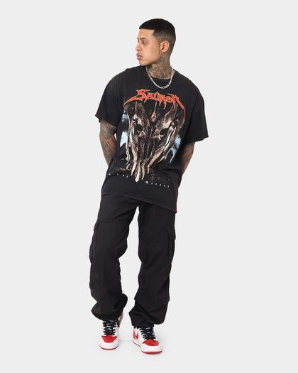 73Studio X The Lord Of The Rings Sauron Vintage T-Shirt Black Wash
