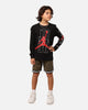 Jordan Kids' AJ Mirror Game Long Sleeve T-Shirt Black
