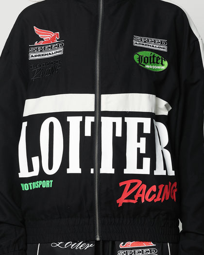 Loiter Speedway Windbreaker Jacket Black
