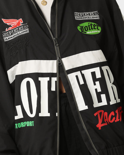 Loiter Speedway Windbreaker Jacket Black