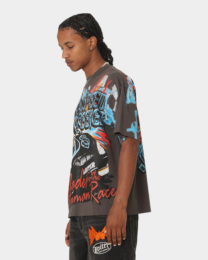 Loiter Speed Seeker Vintage T-Shirt Charcoal