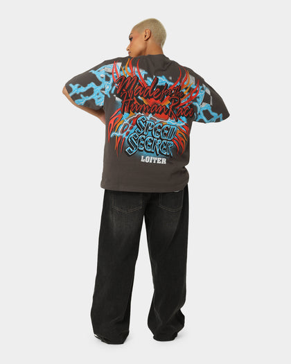 Loiter Speed Seeker Vintage T-Shirt Charcoal
