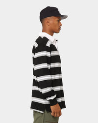 Champion Heritage Collegiate Rugby Polo Shirt Black/White