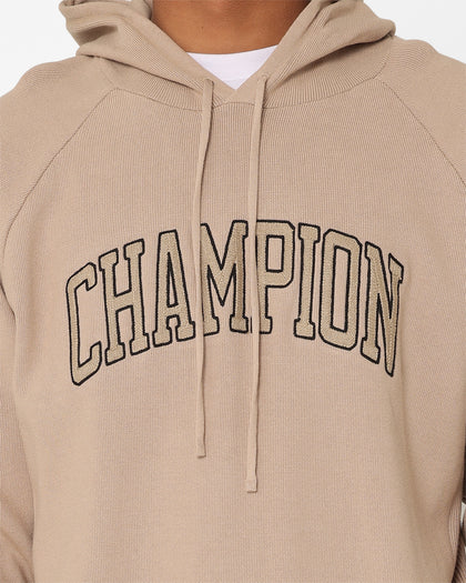 Champion LFS Knitted Hoodie Cafe Latte
