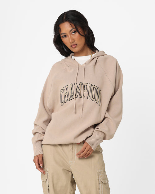 Champion LFS Knitted Hoodie Cafe Latte