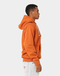 Champion Reverse Weave Cursive Logo Hoodie Cinnamon Haze
