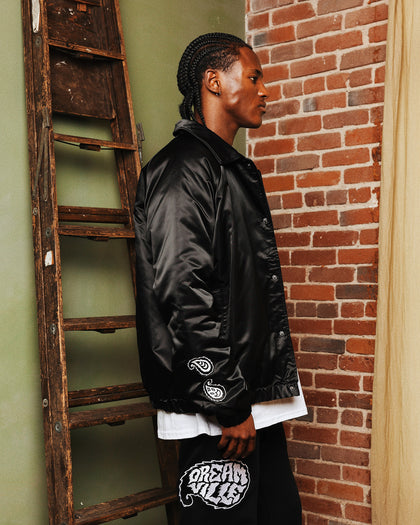 Dreamville Dreamville Paisley Coach Jacket Black