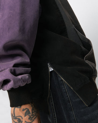 Loiter Splinter Hoodie Charcoal/Purple