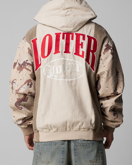 Loiter Splinter Hoodie Desert Camo