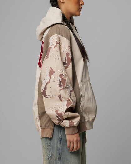 Loiter Splinter Hoodie Desert Camo