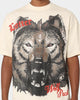 Loiter Wolf Pack Vintage T-Shirt Ecru