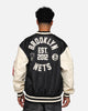 New Era X Alpha Industries Brooklyn Nets L-2B Bomber Jacket Black