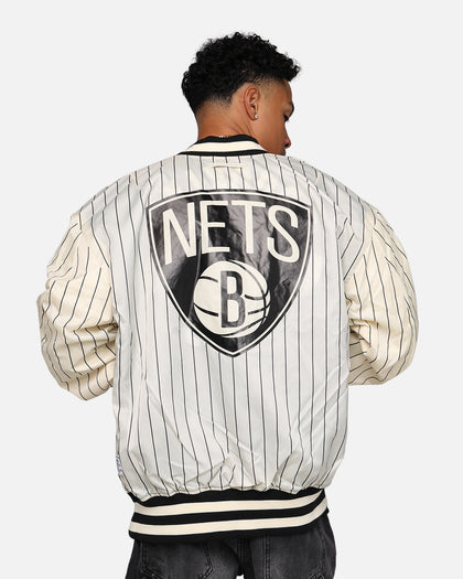 New Era X Alpha Industries Brooklyn Nets L-2B Bomber Jacket Black