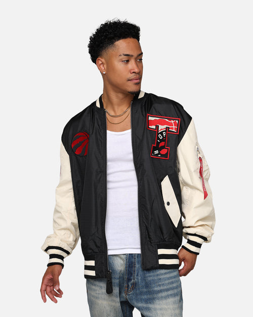 New Era X Alpha Industries Toronto Raptors L-2B Bomber Jacket Black