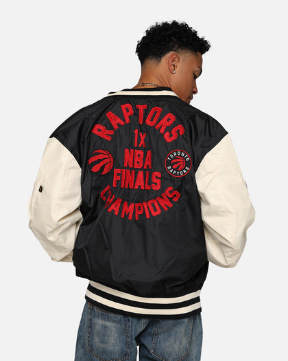 New Era X Alpha Industries Toronto Raptors L-2B Bomber Jacket Black