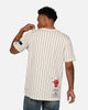New Era X Alpha Industries Chicago Bulls Striped T-Shirt White
