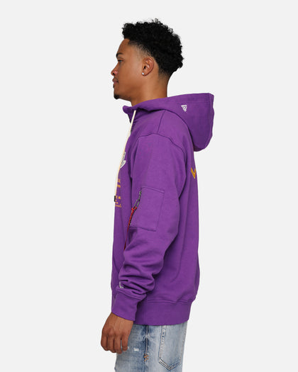 New Era X Alpha Industries Los Angeles Lakers Zipper Hoodie Purple