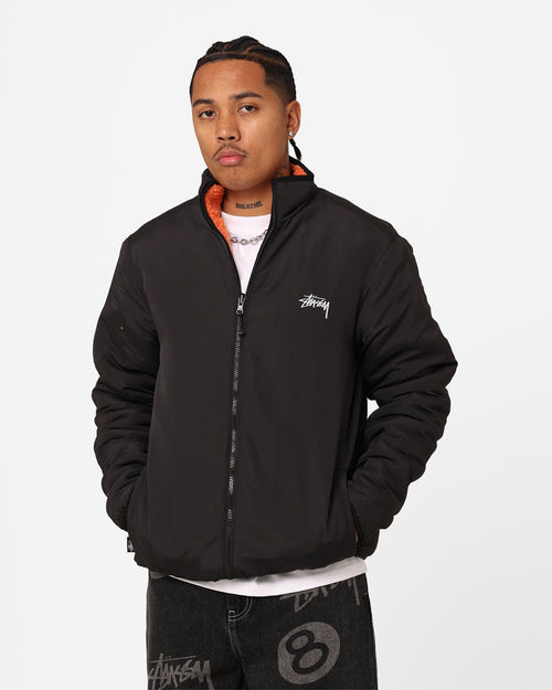 Stussy Ball Fleece Reversible Jacket Orange/Black