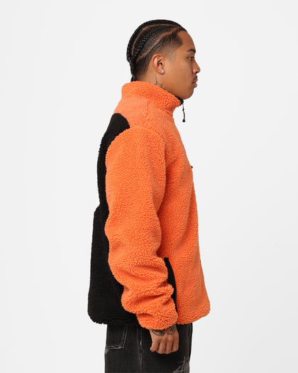 Stussy Ball Fleece Reversible Jacket Orange/Black