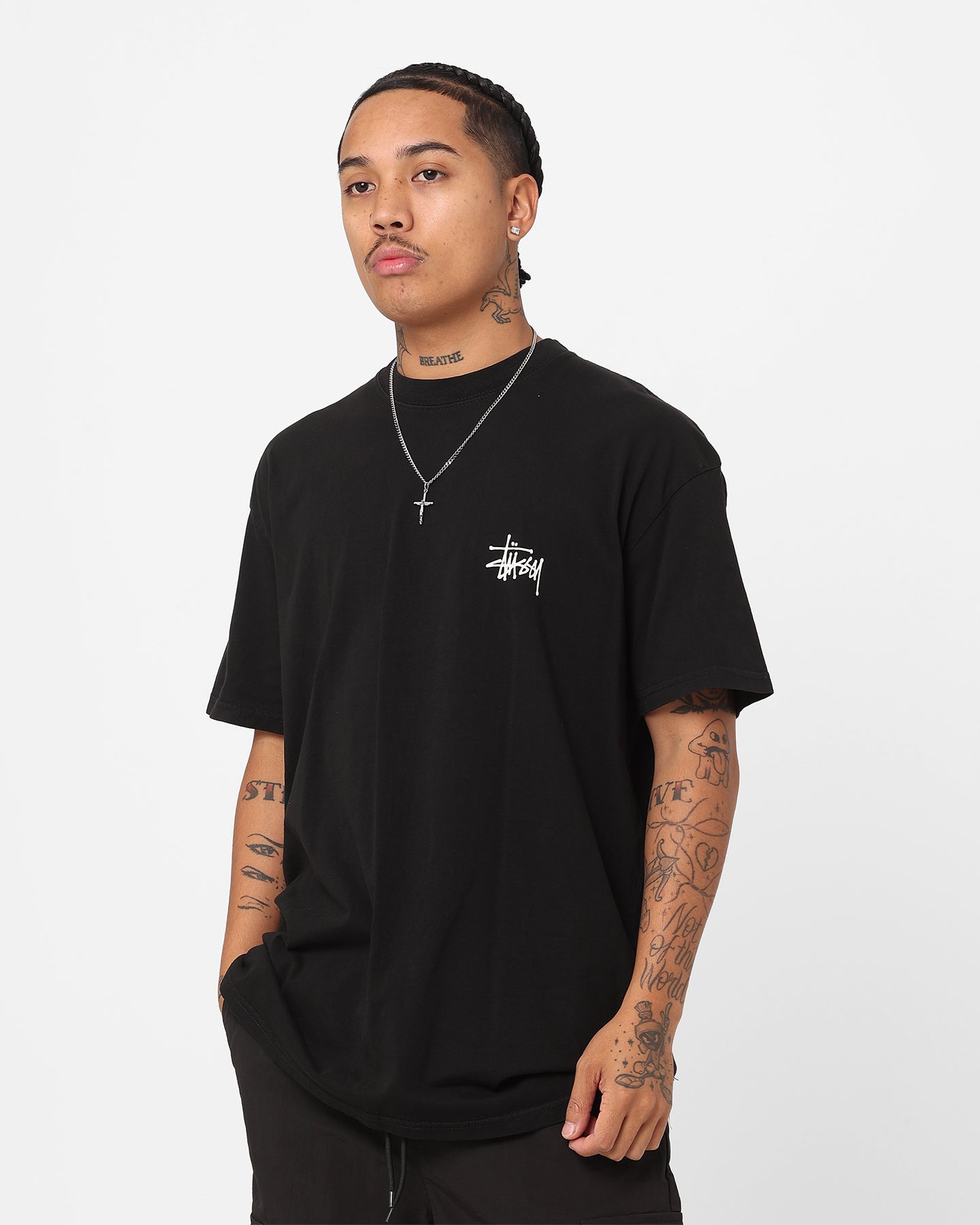 Stussy Skull Wings 50-50 T-Shirt Pigment Black | Culture Kings NZ