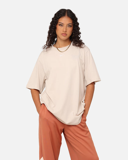 Nike Women's Sportswear Essentials T-Shirt Light Orewood Brown/White