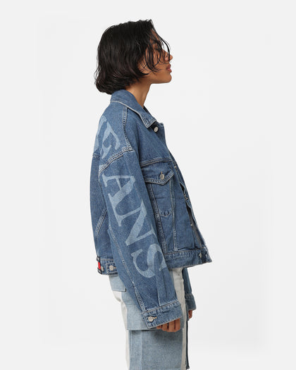 Tommy Jeans Women's Oversized Wide Sleeve Jacket Denim Medium 02