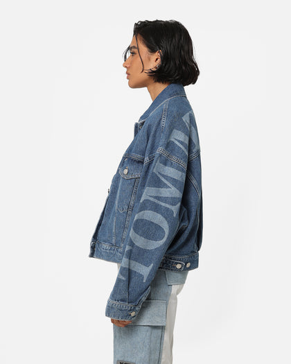 Tommy Jeans Women's Oversized Wide Sleeve Jacket Denim Medium 02