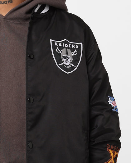 New Era Las Vegas Raiders Nylon Varsity Jacket Black