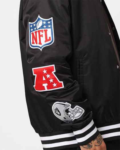 New Era Las Vegas Raiders Nylon Varsity Jacket Black