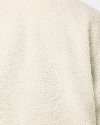 Stussy Women's Reversible Work Sherpa Jacket Black/White