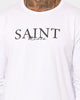 Saint Morta Cursive El Duplo Long Sleeve T-Shirt White/Black