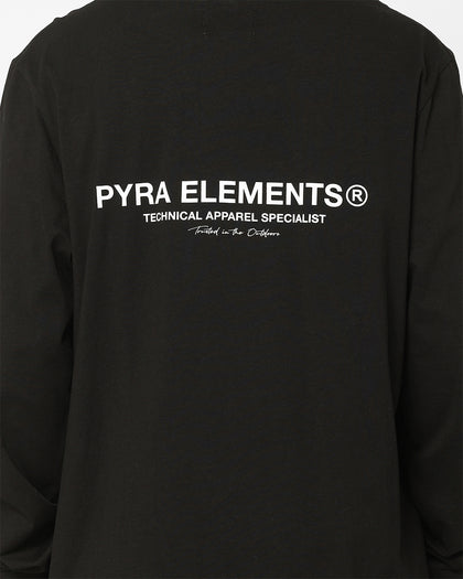 Pyra Markers Long Sleeve T-Shirt Black/White