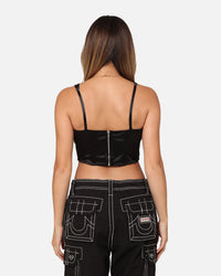 Playboy Women's Monochrome Corset Top Black